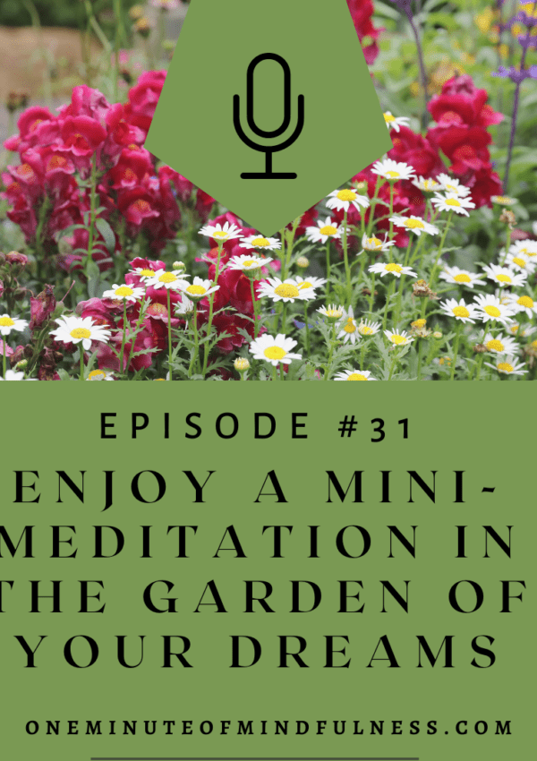 Enjoy a Mini-Meditation in the garden of your dreams